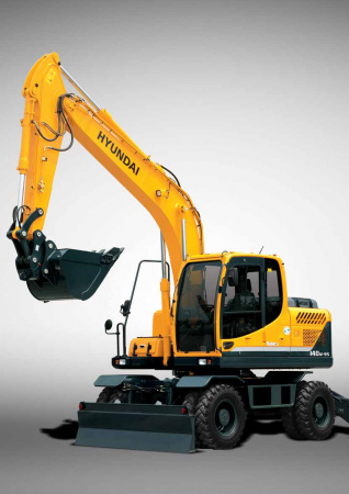 Колесный экскаватор Hyundai R140W-9S