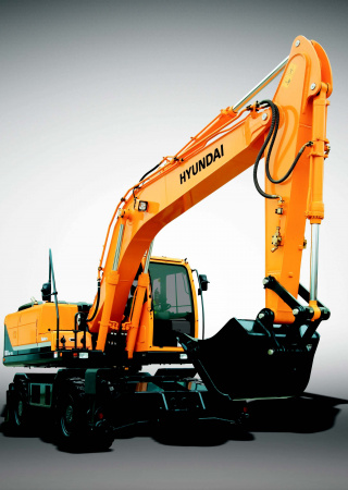 Колесный экскаватор Hyundai R180W-9S
