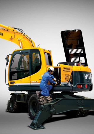 Колесный экскаватор Hyundai R140W-9S