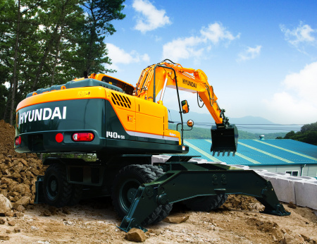 Колесный экскаватор Hyundai R140W-9S